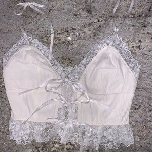 Cream Colored For Love and Lemons Shirt